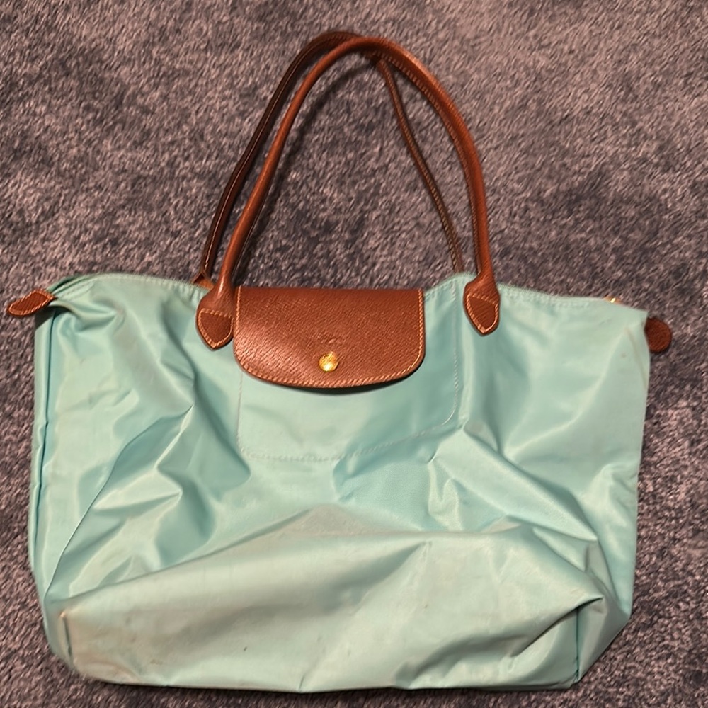 Longchamp Teal Tote Bag